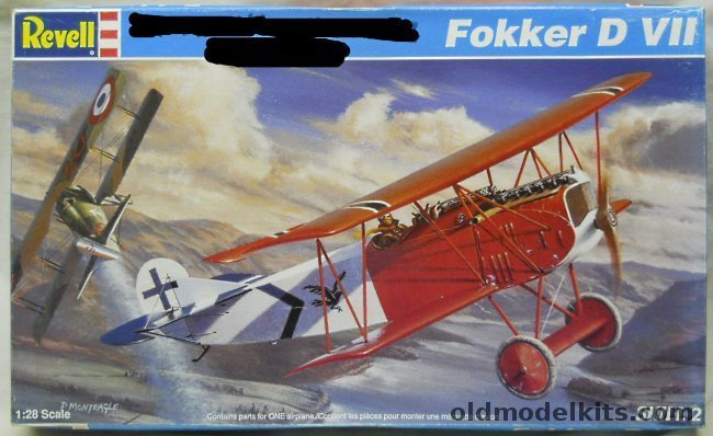 Revell 1/28 Fokker D-VII, 85-4665 plastic model kit